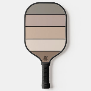 Beach Sand Earth Tone Color Stripes On Watercolor  Pickleball Paddle