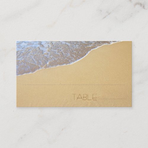 Beach Sand Escort, Table Number Cards Business Card