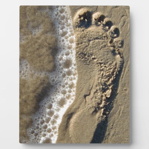 Beach Sand Footprint Plaque