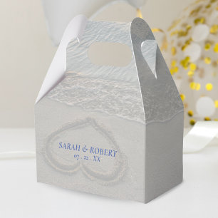 Beach Sand Heart Wedding Favor Boxes
