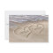 Beach Sand Hearts Elegant Tropical Modern Wedding