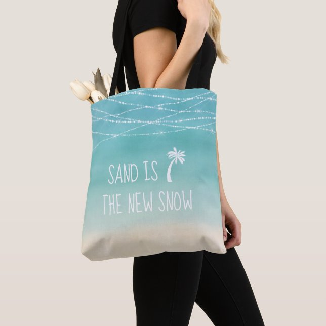 Beach Sand is the New Snow #Florida Winter Tote Bag (Close Up)