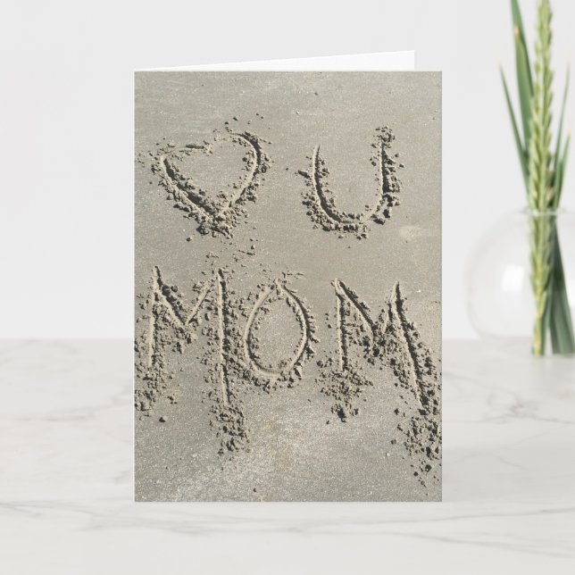 Beach Sand Mother's Day Card (Front)