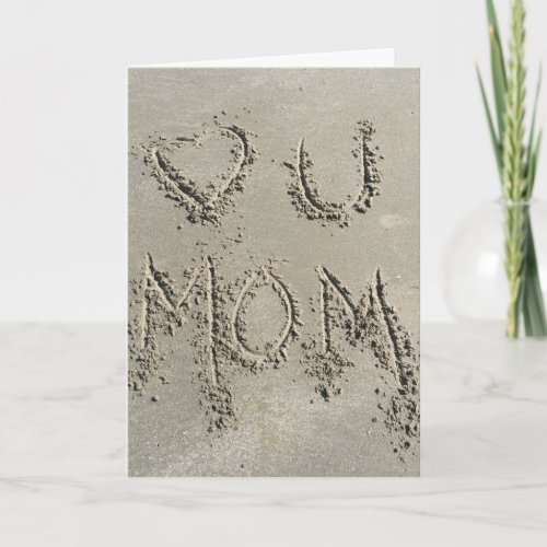 Beach Sand Mothers Day Card