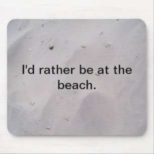Beach sand mouse pad