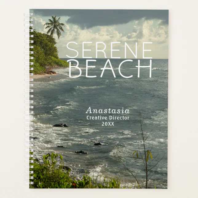 Beach Sand Ocean Nature Tropical Paradise Planner Zazzle