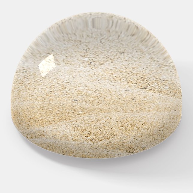 Beach sand paperweight (Angled)