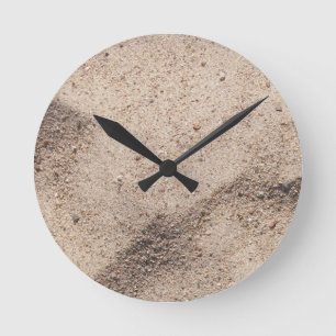 Beach Sand Round Clock