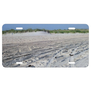 Beach Sand Scene (OBX, NC) License Plate
