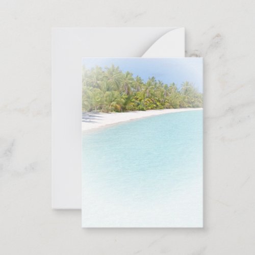 Beach Sand Sea Palms Seaside Custom Blank Template