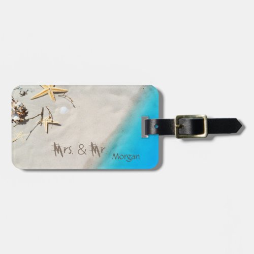 Beach SandSeashellSeastar _Personalized Luggage Tag