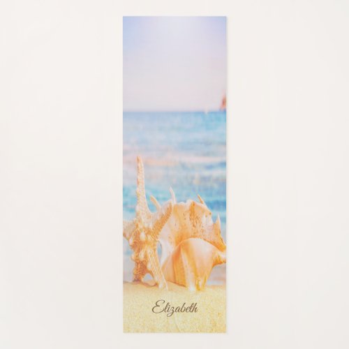  Beach Sand SeashellSeastar Yoga Mat