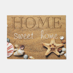Beach,Sand, Seastar,Seashell  ,Home Sweet Home Doormat