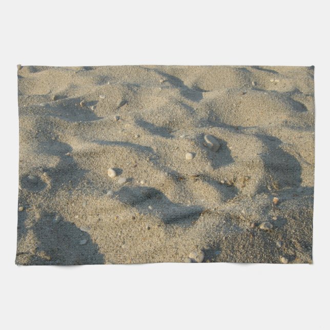 Beach sand summer cover kitchen towel (Horizontal)