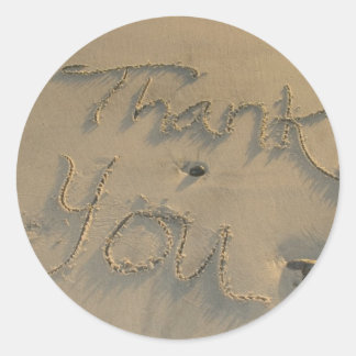 Beach/Sand Thank You Sticker