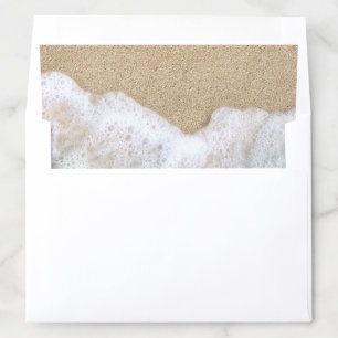 Beach Sand & Turquoise Beach Waves Envelope Liner