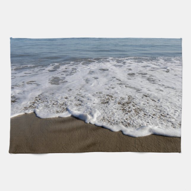 Beach/Sand/Waves Kitchen Towel (Horizontal)