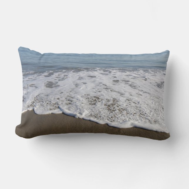 Beach/Sand/Waves Lumbar Pillow (Front)