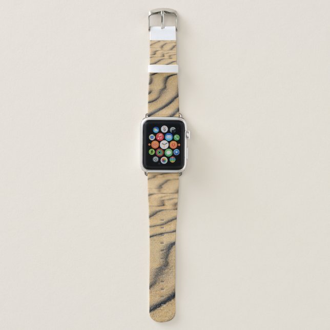 Beach sand waves sand dunes sandy apple watch band (Front)