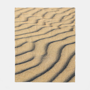 Beach sand waves sand dunes sandy fleece blanket