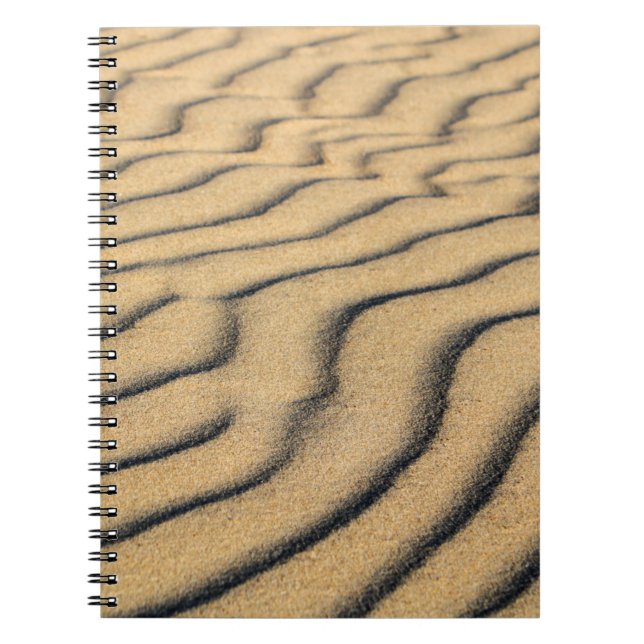 Beach sand waves sand dunes sandy notebook (Front)