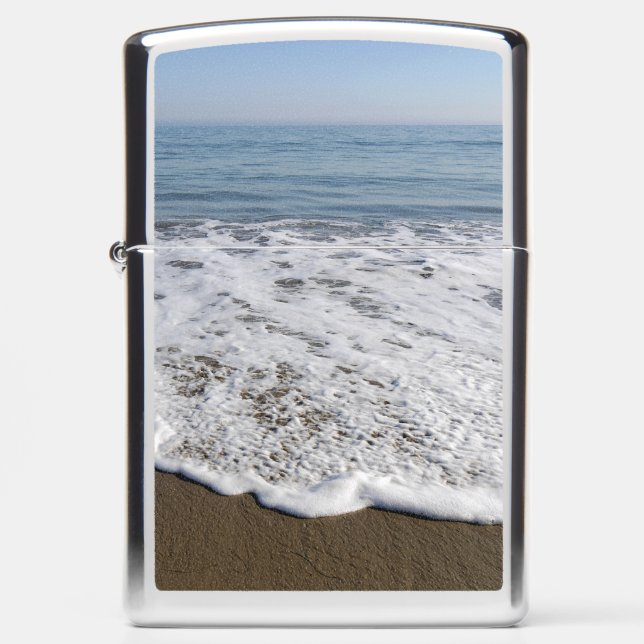 Beach/Sand/Waves Zippo Lighter (Front)