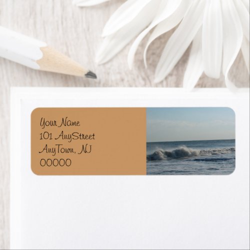 Beach Sand Wedding Address Labels