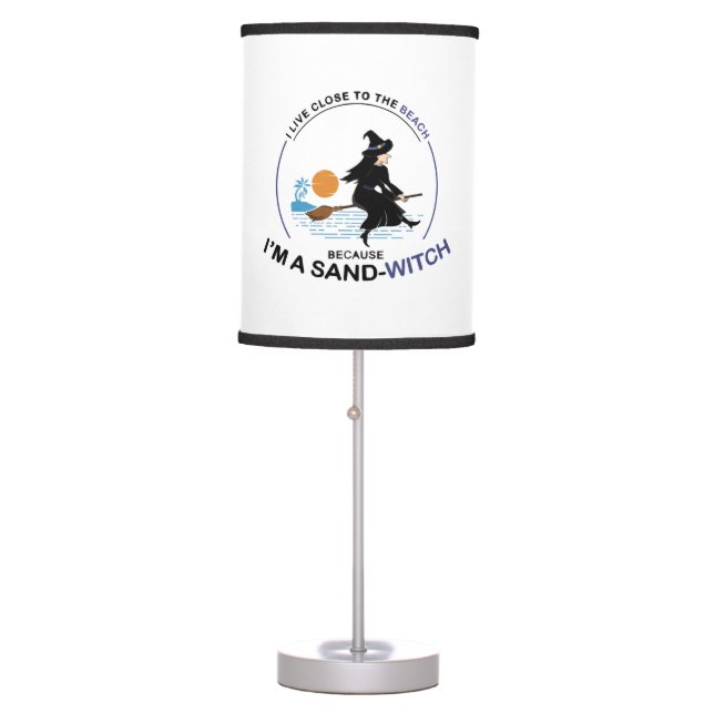 Beach Sand-Witch for Halloween Party Table Lamp (Front)