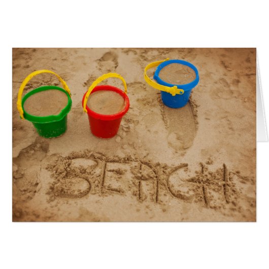 Beach Sand Words Cards (Front Horizontal)