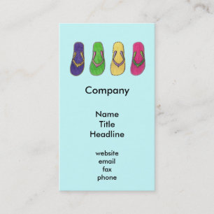 Beach Sandals Business Cards