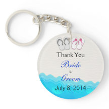 Beach Sandals Wedding Thank You