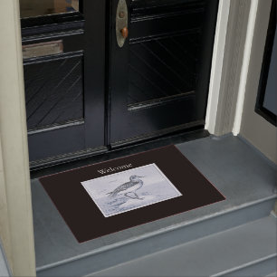 Beach Sandpiper Bird Tropical  Ocean Sand Nature Doormat