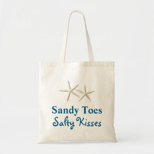 Beach Sandy Toes Salty Kisses Budget Tote