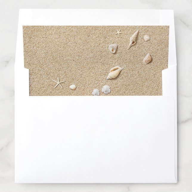 Beach Sandy Toes Salty Kisses Envelope Liner (In Envelope)