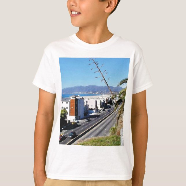 Beach Santa Monica Ocean T-Shirt (Front)