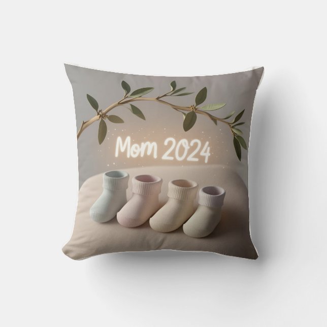 Beach Santa Xmas in July Pillow: Double the Summer Throw Pillow (Front)