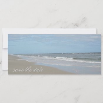 Beach Save The Date Announcement by lifethroughalens at Zazzle
