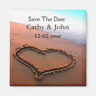 beach Save the date magnet