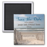 Beach Save The Date Magnet at Zazzle