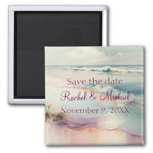 Beach Save the Date  Magnet
