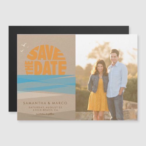 Beach Save the Date Magnetic Invitation
