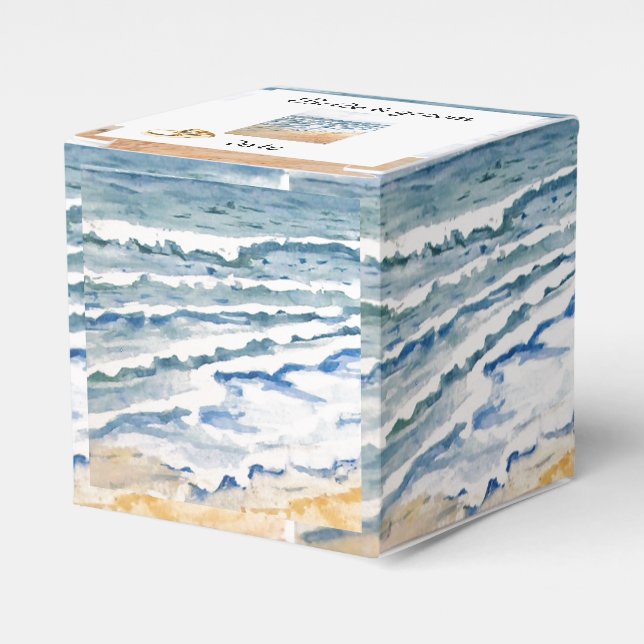 Beach scean seascape favor boxes (Front Side)