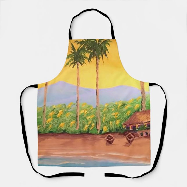 Beach Scene Apron (Front)