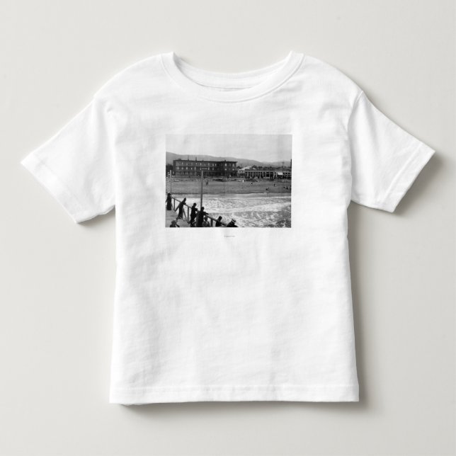 Beach Scene at Seaside, Oregon Photograph Toddler T-shirt (Front)