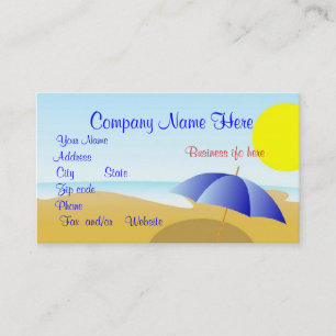 Beach Scene Business Card