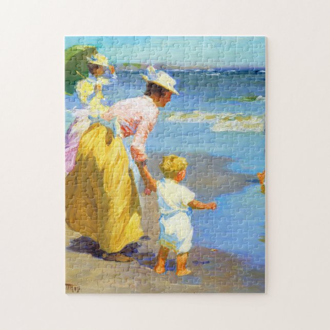 Beach scene by Edward Henry Potthast  Jigsaw Puzzle (Vertical)