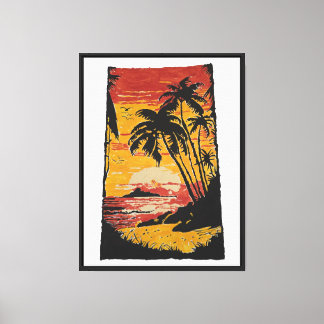 Beach Scene Canvas Print