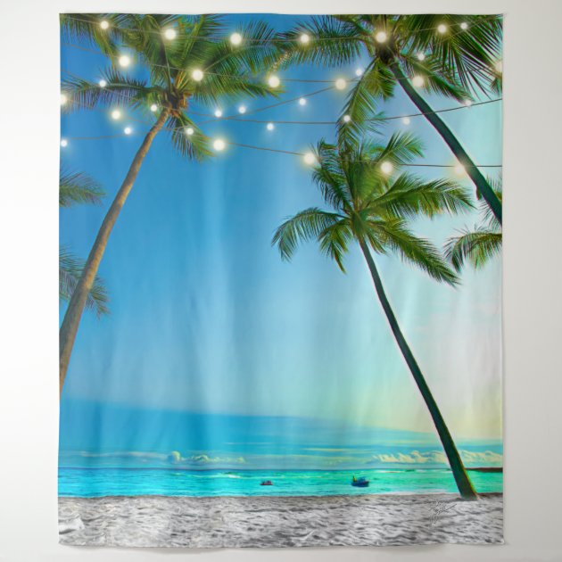 Beach 2024 scene tapestry