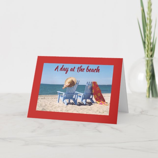 BEACH SCENE-FAVORITE ****FRIEND'S BIRTHDAY**** CARD (Front)