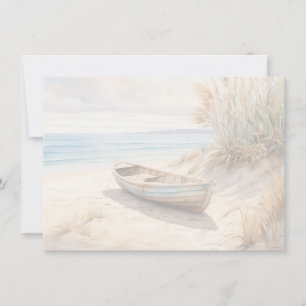 Beach Scene Flat Note Card